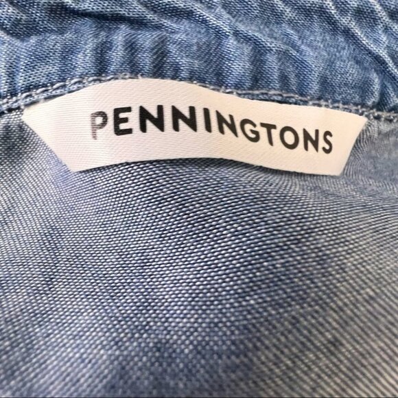 Pennington’s Long-Sleeve Shirt Dress Missing Belt Size 18 - Picture 9 of 10